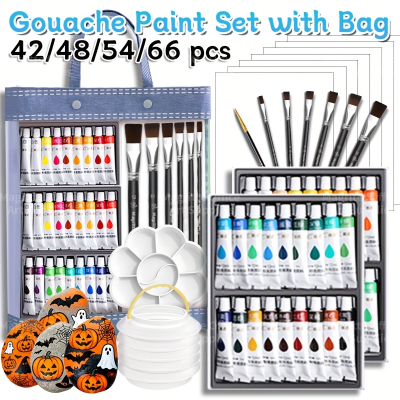 Gouache Paint Set - العودة إلى المدرسة 42/48/54/66 قطعة مجموعة