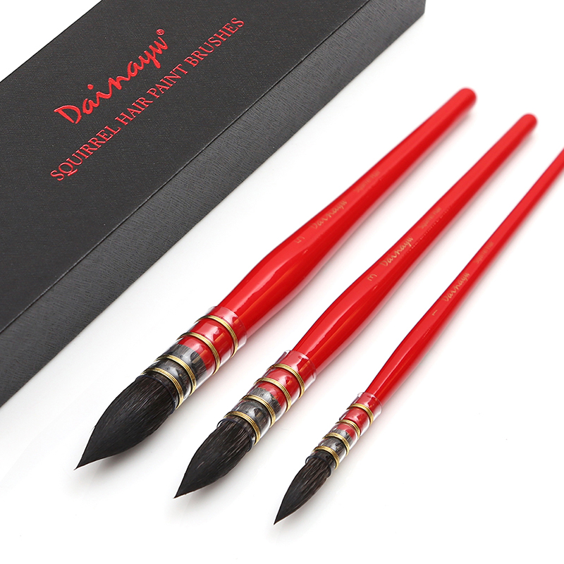 Gouache Paint Set - مجموعة فرش Dainayw مكونة من 3
