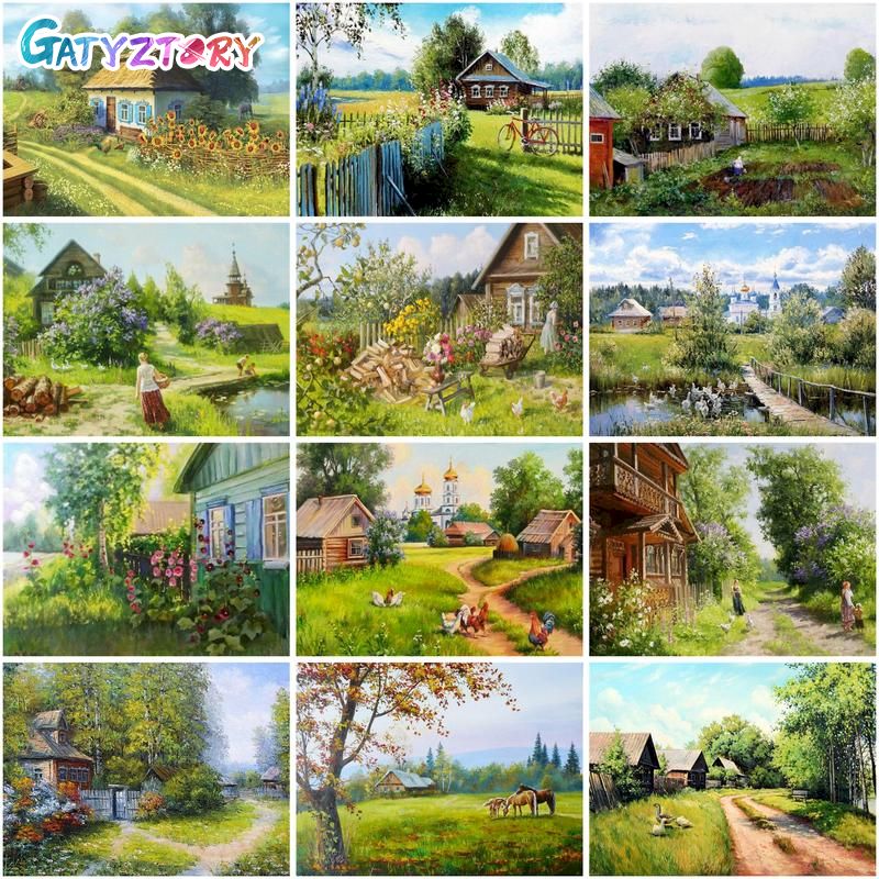 Art Craft Website - Gatyztor الطلاء بواسطة أرقام قرية جميلة