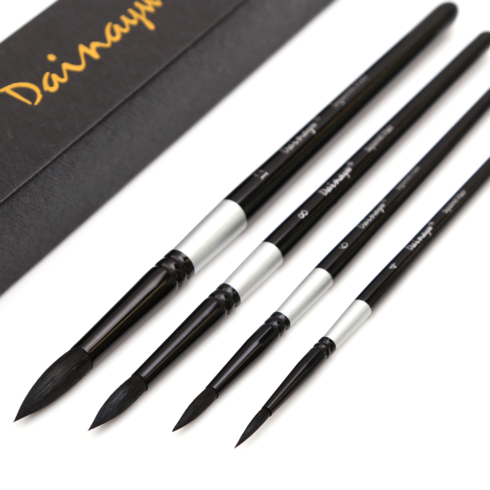 Gouache Paint Set - Dainayw 4 فرش السنجاب الشعر و