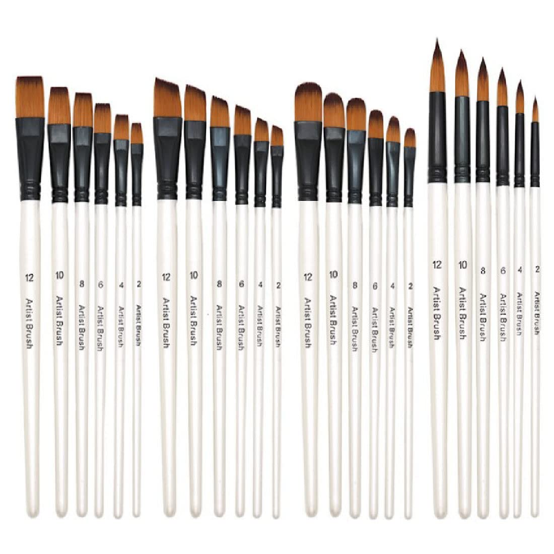 Gouache Paint Set - مجموعة فرش طلاء BOMEIJIA بزاوية مسطحة