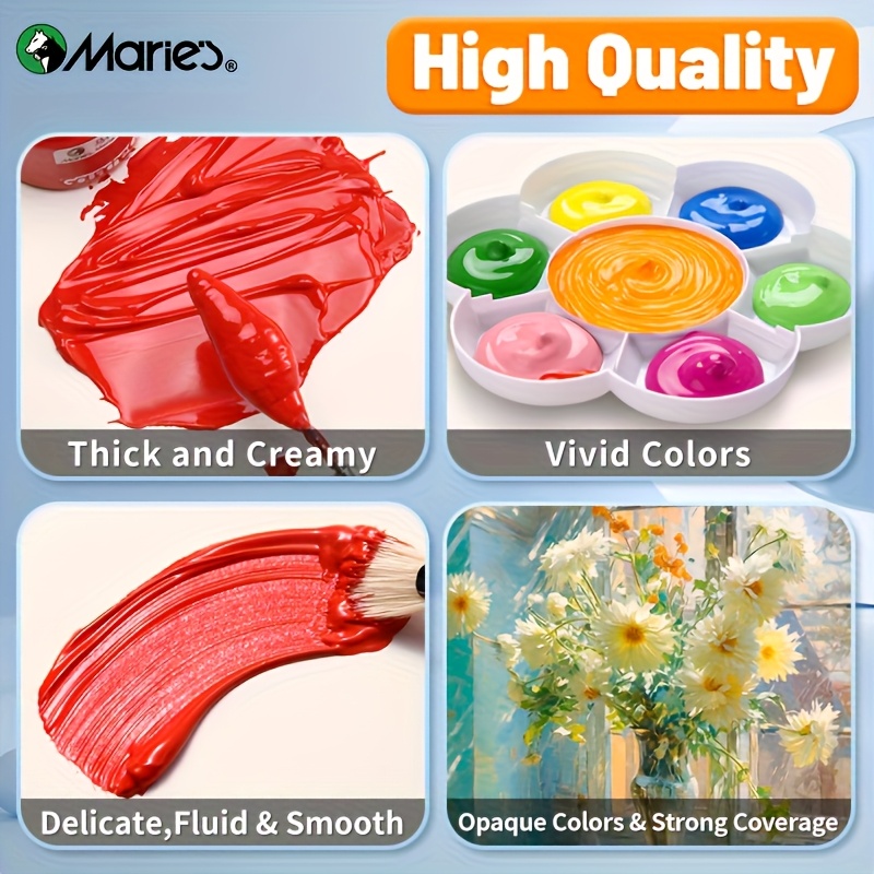 مجموعة طلاء جواش 36 لونًا 12 م - مراجعة Gouache Paint Set وسعره