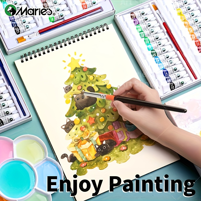 مجموعة طلاء جواش 36 لونًا 12 م - مراجعة Gouache Paint Set وسعره