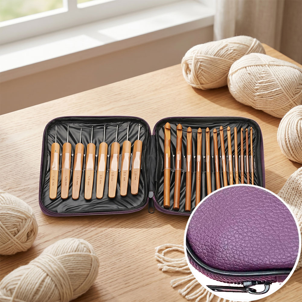 مجموعة من 74 قطعة من إبر الكرو - مراجعة Crochet Hook Set وسعره