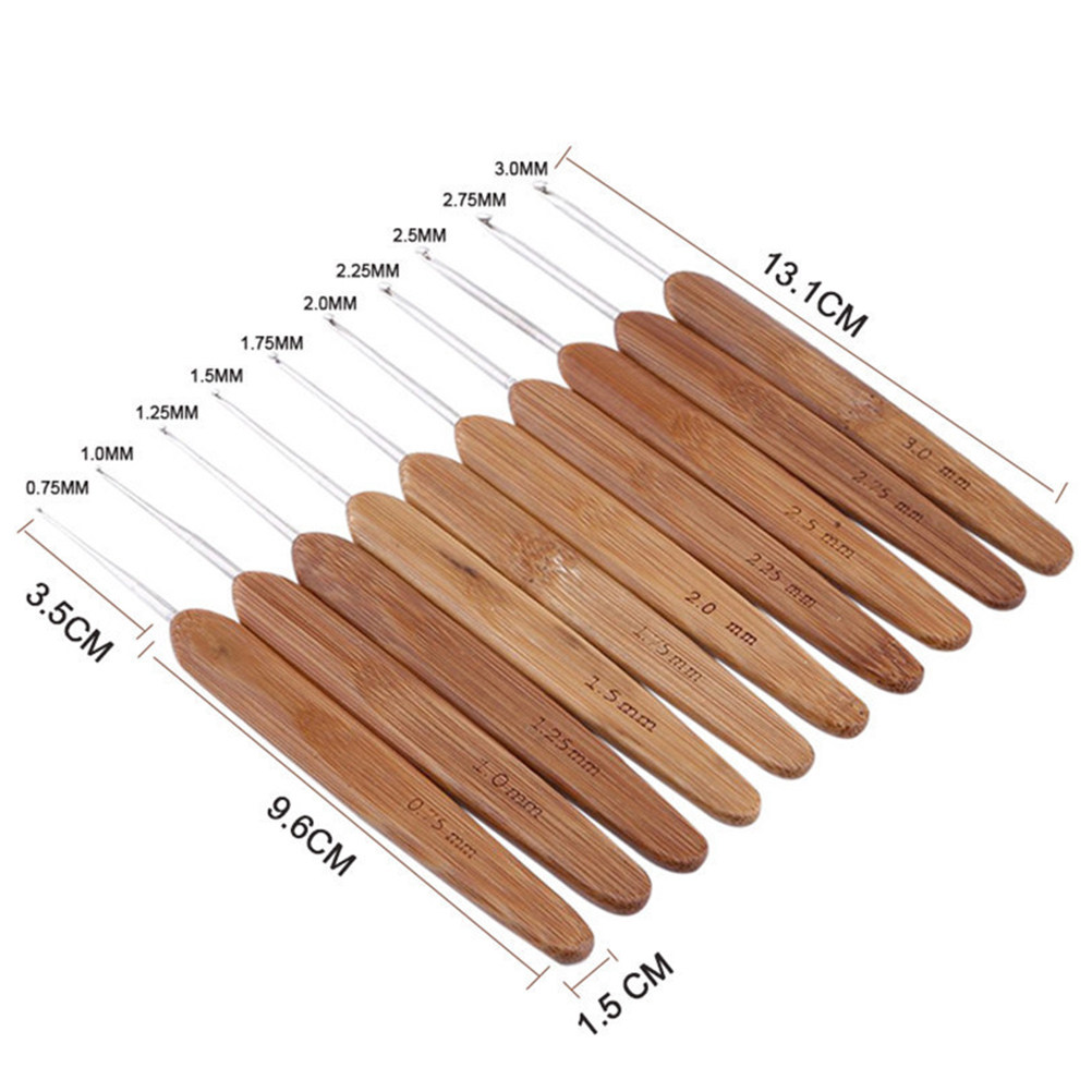 مجموعة من سنارات الكروشيه بمقب - مراجعة Crochet Hook Set وسعره