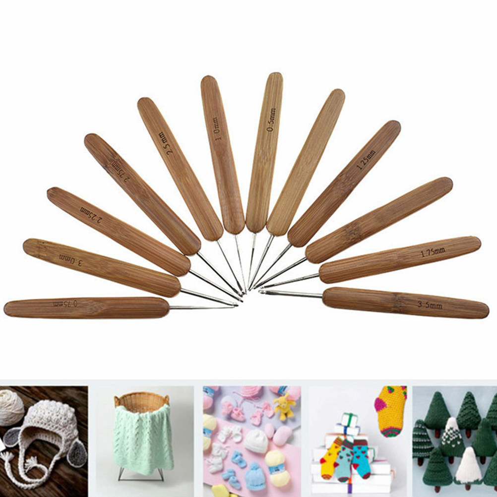 مجموعة من سنارات الكروشيه بمقب - مراجعة Crochet Hook Set وسعره
