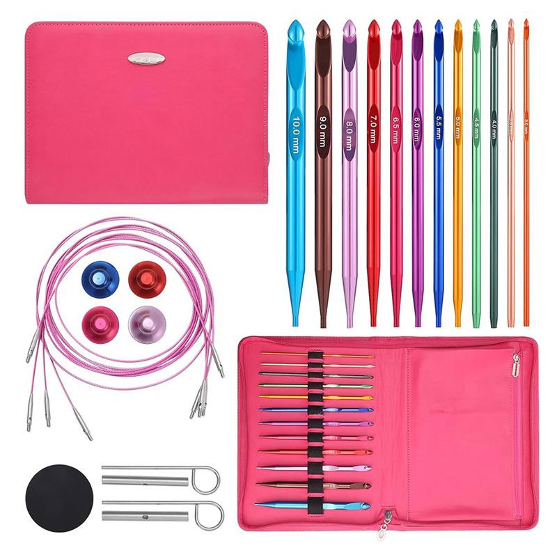 مجموعة خطافات كروشيه AT21 مزود - مراجعة Crochet Hook Set وسعره