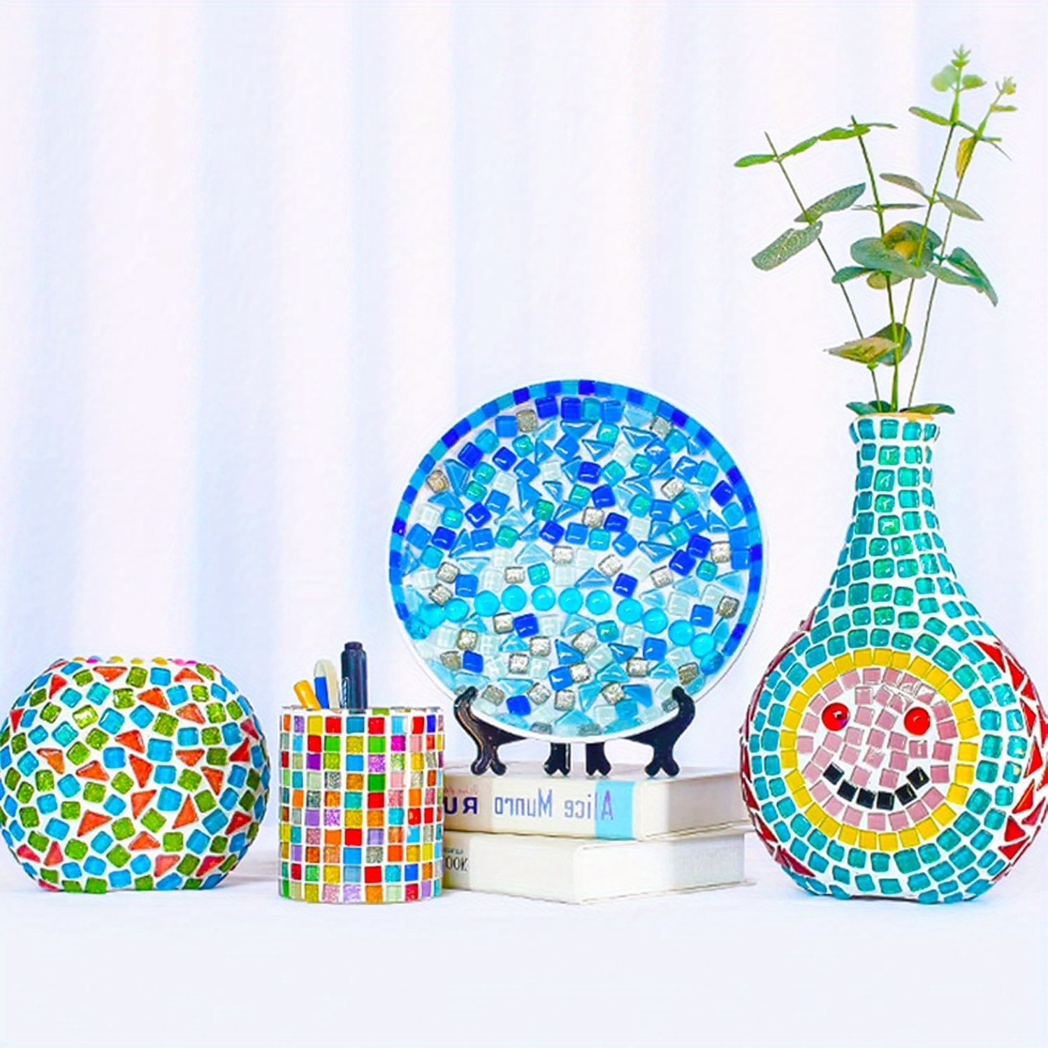 بلاط فسيفساء زجاجي 200 جرام لل - مراجعة Art Craft Website وسعره