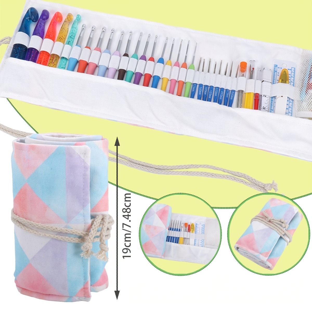 مجموعة من 118 قطعة من إبر الكر - مراجعة Crochet Hook Set وسعره