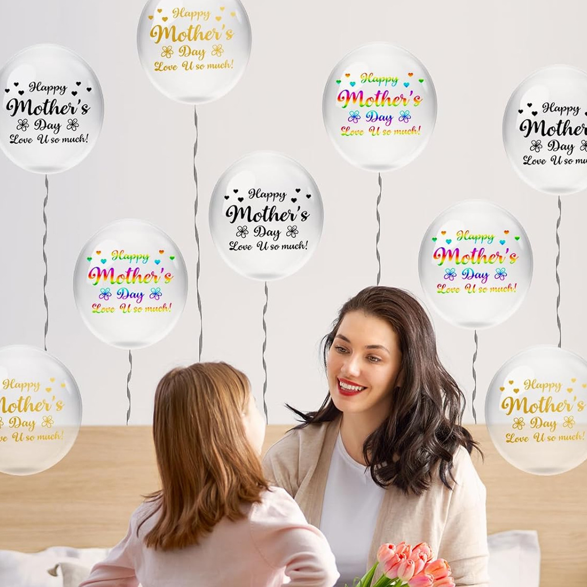 ملصقات بالونات لحفلات عيد الأم - مراجعة Art Craft Mother'S Day وسعره