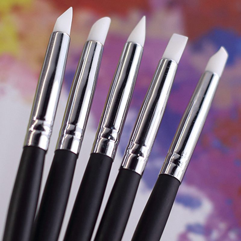 5 قطعة المطاط سيليكون تلميح ال - مراجعة Gouache Paint Set وسعره