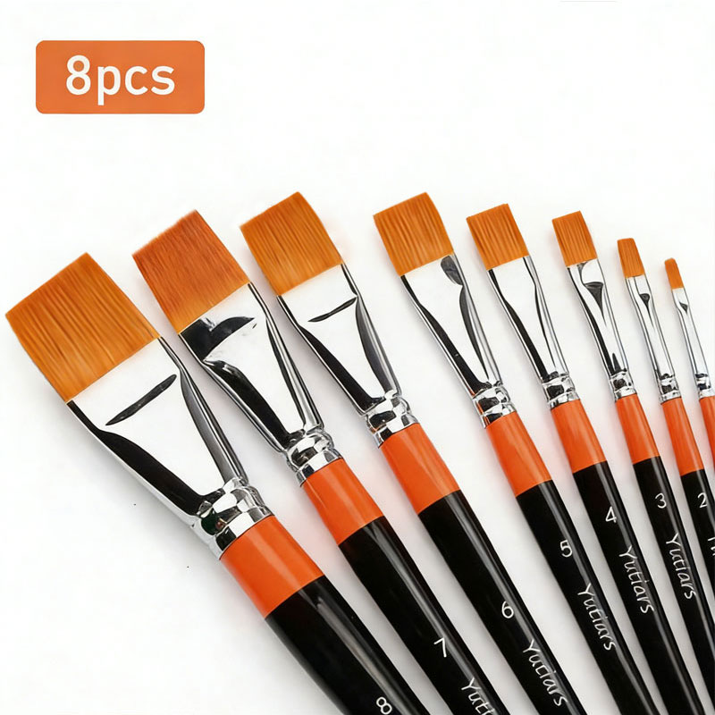 فرشاة طلاء مسطحة للفنانين بشعر - مراجعة Gouache Paint Set وسعره