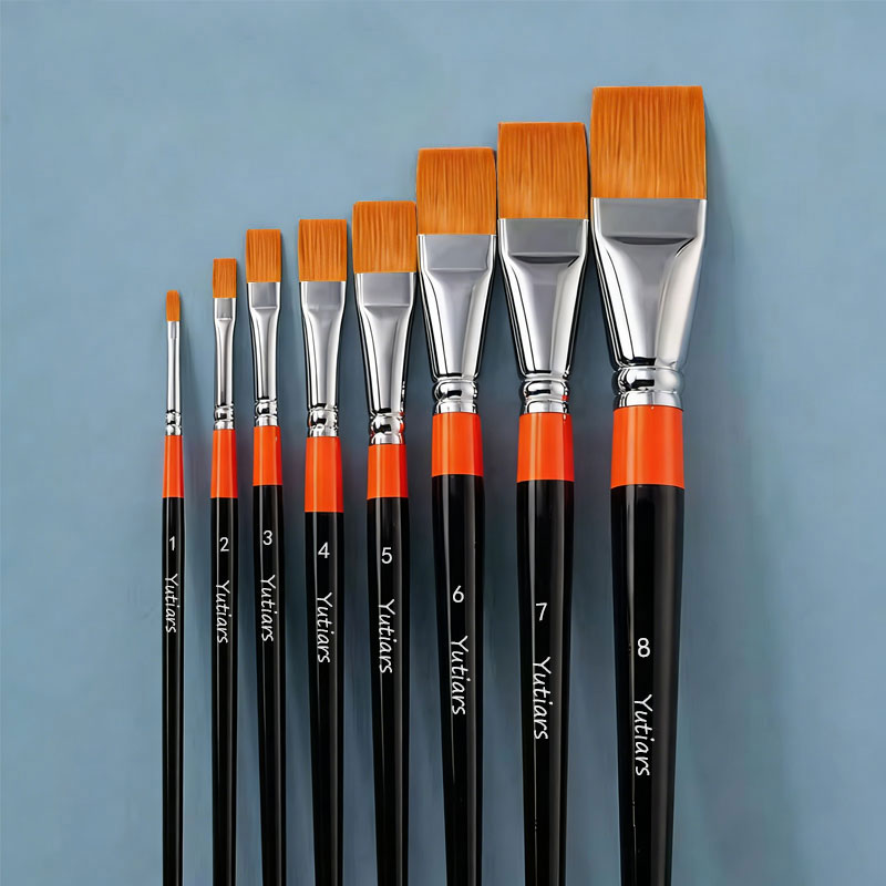 فرشاة طلاء مسطحة للفنانين بشعر - مراجعة Gouache Paint Set وسعره