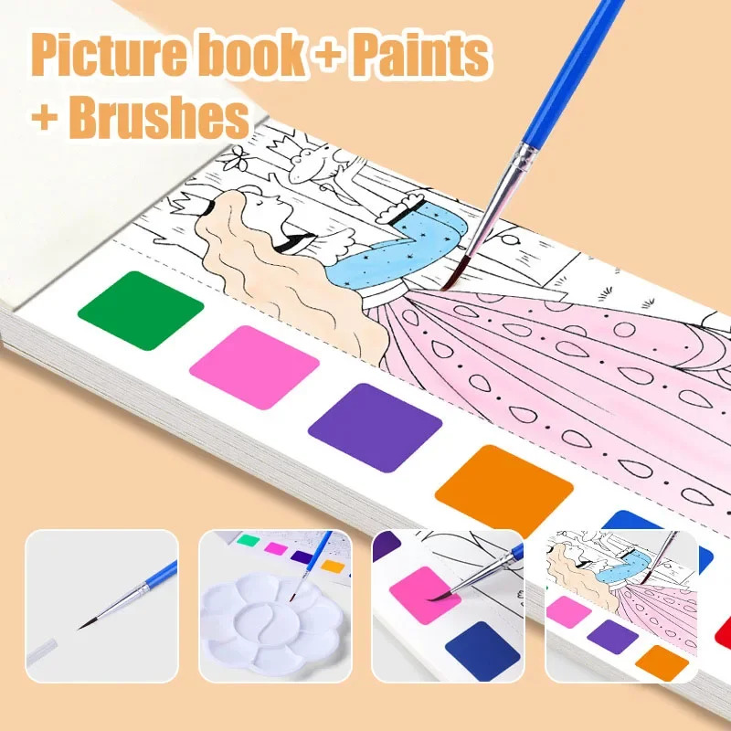 مجموعة كتب ألوان مائية محمولة  - مراجعة Gouache Paint Set وسعره