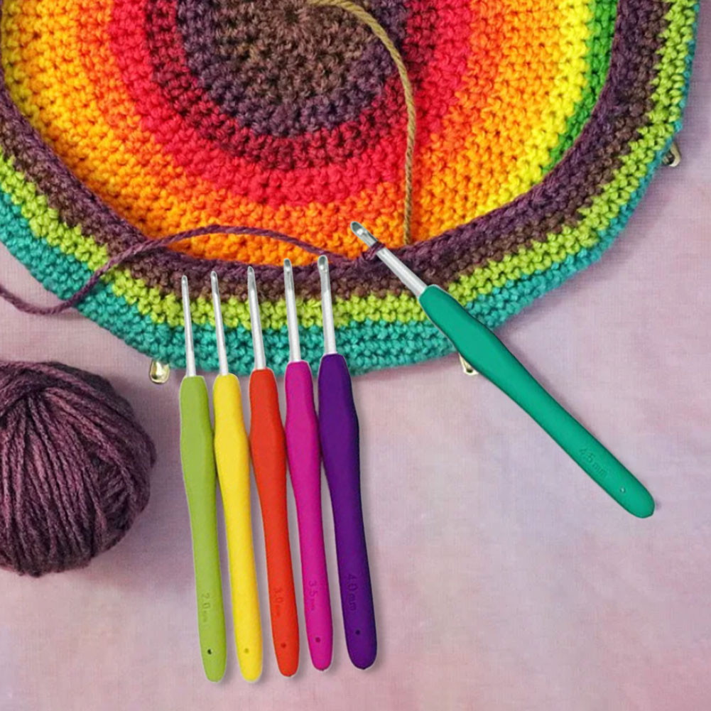 مجموعة إبر الكروشيه مع حافظة،  - مراجعة Crochet Hook Set وسعره