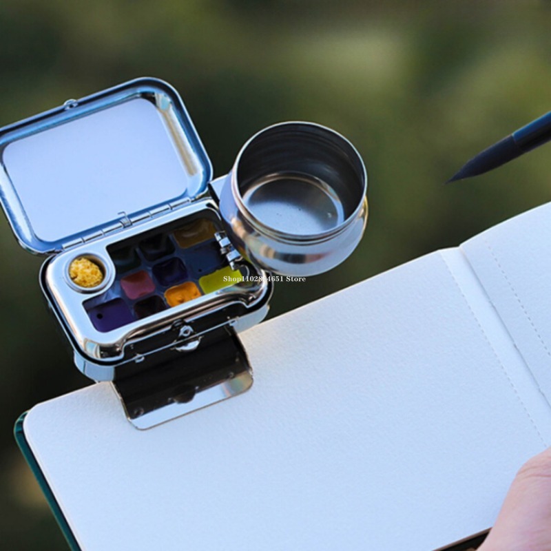 صندوق صبغة صغير بألوان مائية ص - مراجعة Gouache Paint Set وسعره