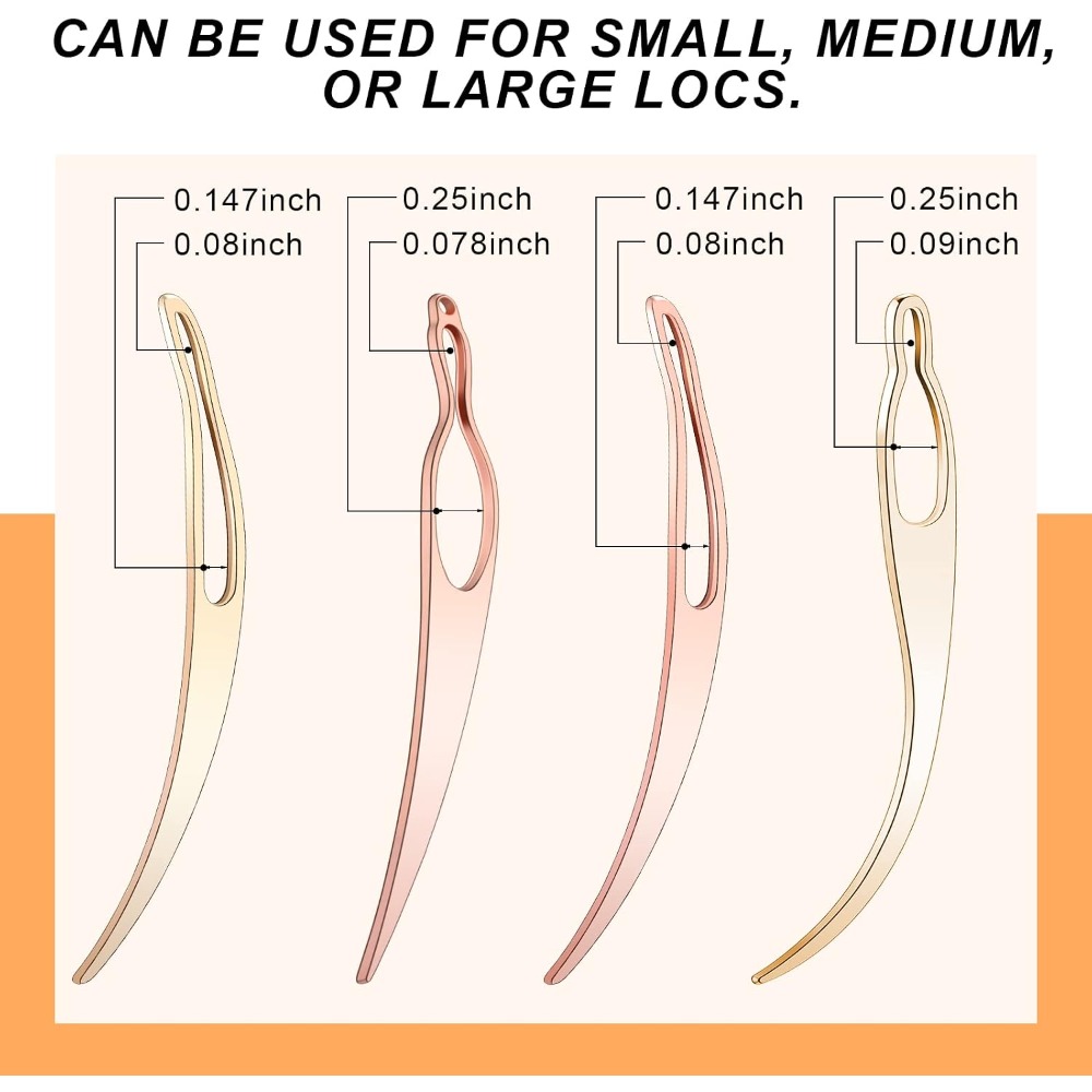 مجموعة من 4 إبر كروشيه لتسريح  - مراجعة Crochet Hook Set وسعره