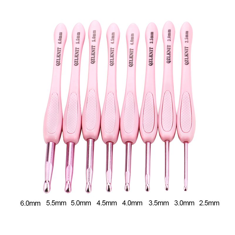 طقم 8 قطع من إبر الحياكة الورد - مراجعة Crochet Hook Set وسعره