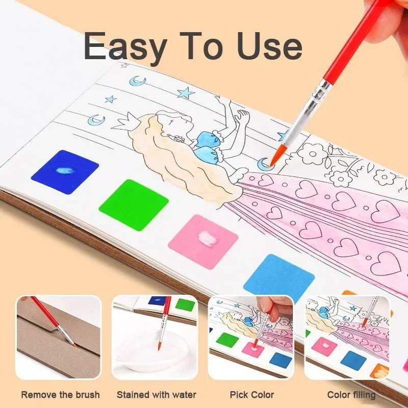 أطفال المحمولة الرسم بالألوان  - مراجعة Gouache Paint Set وسعره